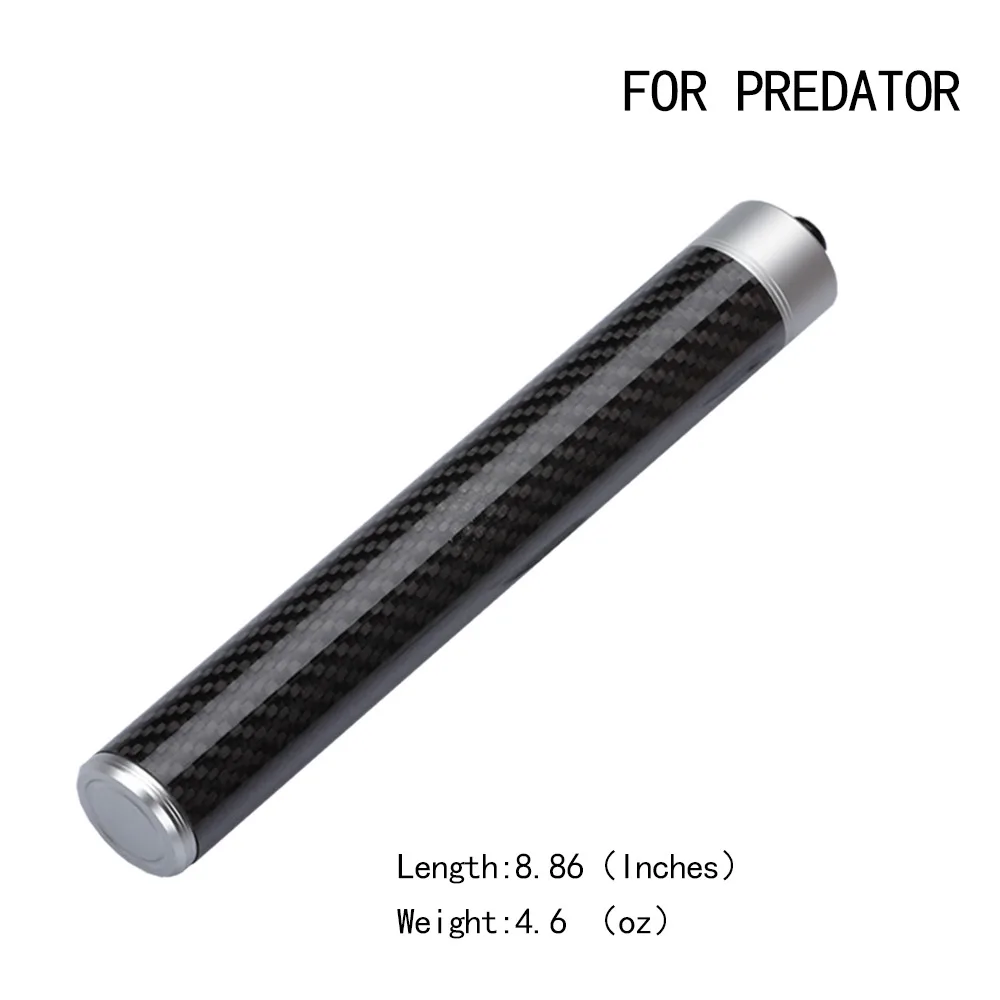FOR PREDATOR MEZZ PREDATOR 8,8 дюймов карбоновый кий для пула, удлинитель для бильярда, расширенный рукав, высококачественные аксессуары для бильярда, расширитель - Цвет: FOR PREDATOR