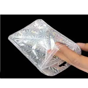

50 Pieces Small Size Zip Lock Bag Plastic Gold Silver Self Sealing Storage Jewelry Packing Food Dustproof Storage Bag