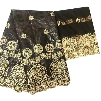 

Nigerian lace fabric Red wine african bazin riche getzner with stones india bazin brode getzner 2019 most popular 5+2yards/lot