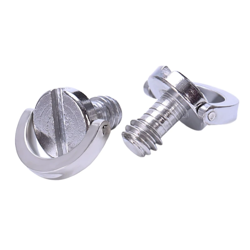 

ABSF 1/4 Inches D-Ring Camera Quick Release Screw Tripod Screw Adapter Connecter DSLR Camera Rig Accessories- 2 Pack