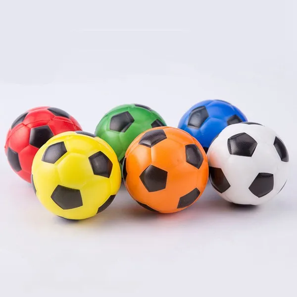Мини-спортивные мячи для снятия стресса, футбольные мячи, 12-Pack