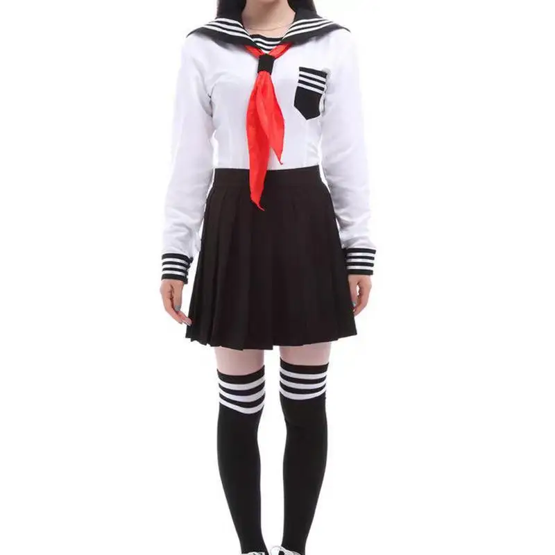 Japanese Anime Jigoku Shojo Cosplay Costume Hell Girl Manga Cosplay Costumes JK Students School Uniforms Sailor Suit