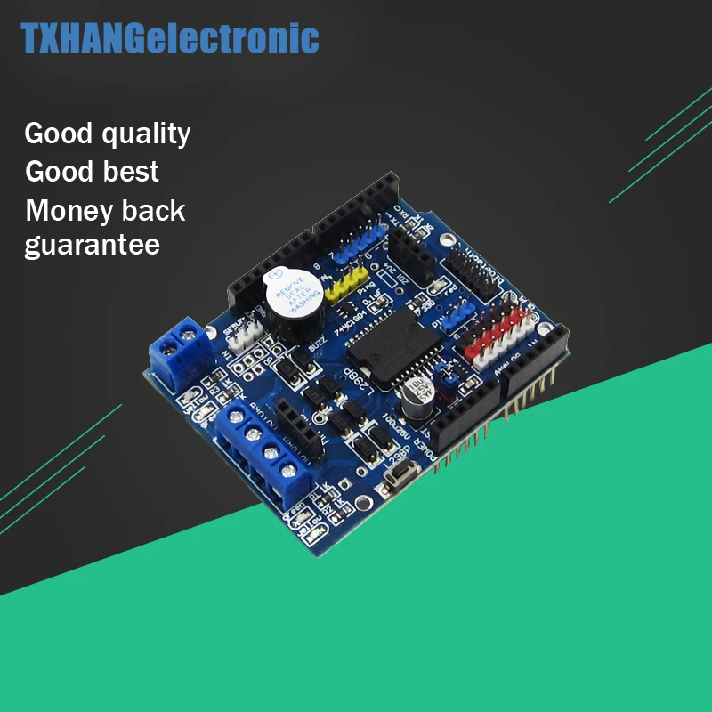 Для arduino uno L298P контроллер скорости шим драйвер двигателя Щит Bluetooth Интерфейс щит