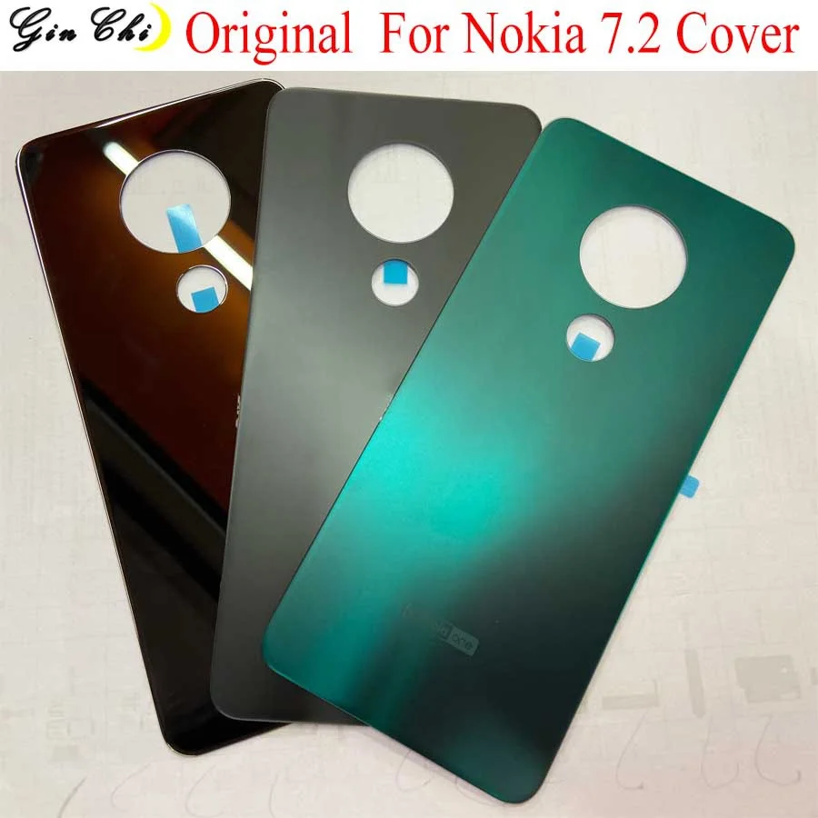 Новинка оригинальная крышка батарейного отсека для Nokia 7 2 задняя с клеем запасные