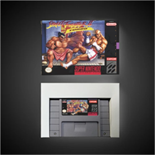 Street Game Fighter II Turbo Hyper Fighting-карта действия для игры Версия США с розничной коробкой |