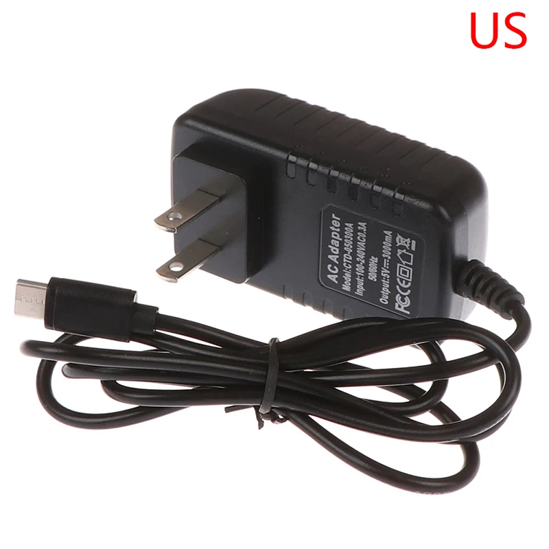 Адаптер питания type-C 5V 3.0A US/EU/UK/AU для Raspberry Pi 4
