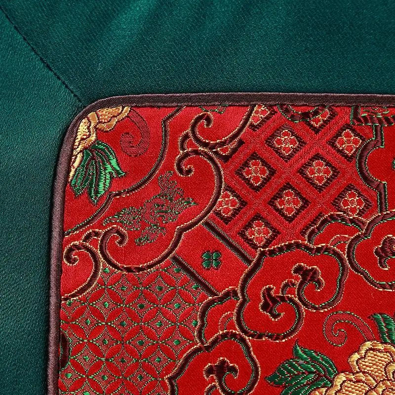 Китайский Винтажный стиль Настольный коврик пэчворк роскошный квадратный теплоизоляционный коврик Натуральный шелк кухонная салфетка-подставка аксессуары