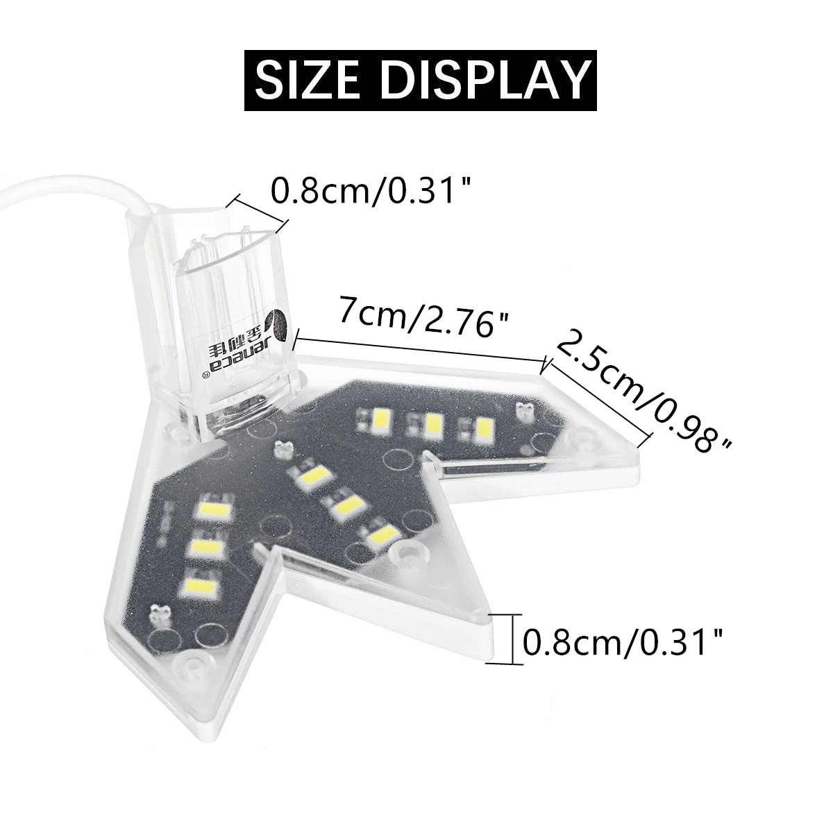 AC 100-240V 4W пластиковый мини светодиодный светильник для аквариума с зажимом для аквариума, лампа для растений, водонепроницаемый светодиодный светильник для аквариума белого цвета