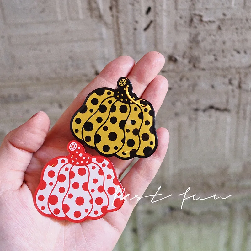 

Yayoi Kusama Universal Cartoon Phone Holder Cute Mobile Phone Expanding Stand Accessories for All Phones Finger Girps Pumpkin