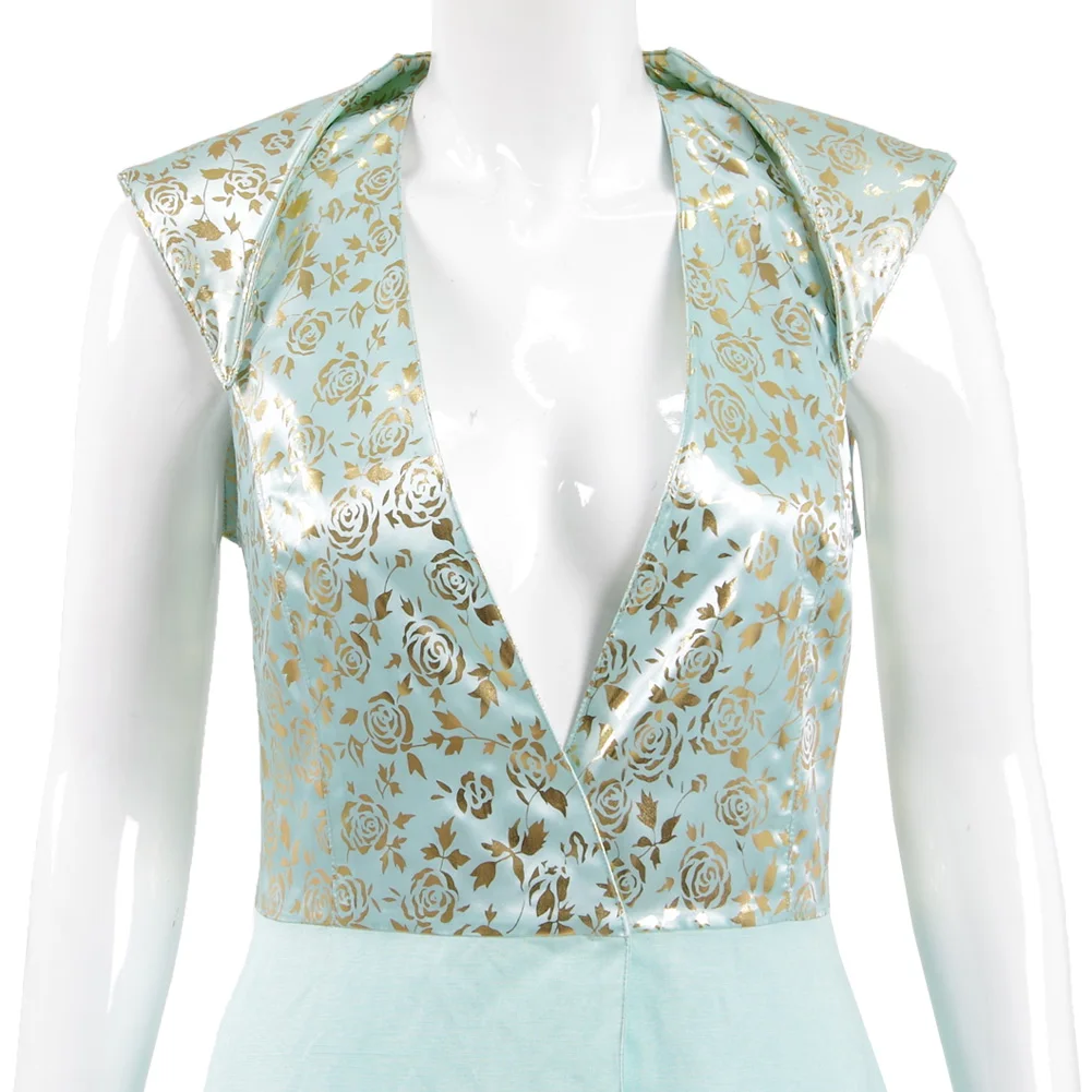 Cossky Margaery Tyrell Косплей Костюм женское синее платье наряд