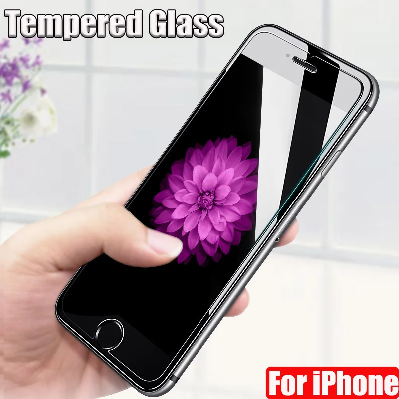 Закаленное стекло для iPhone XR 7 8 6 6S Plus Защита экрана X XS 11 Pro Max защитная стеклянная