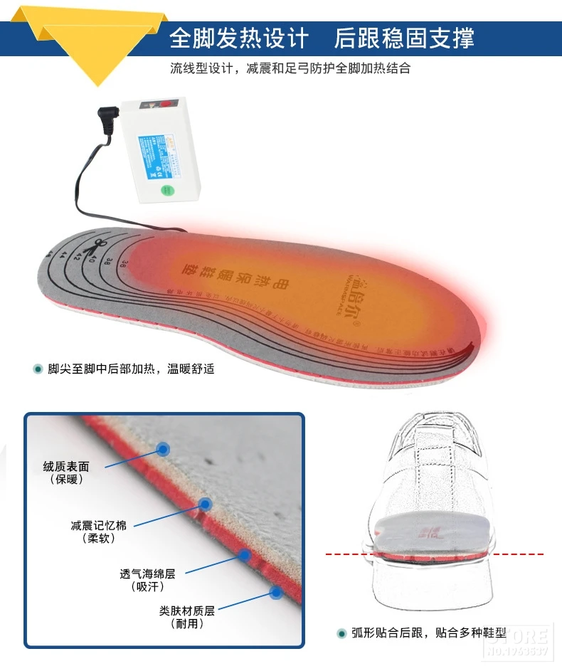 WARMSPACE мотоциклетные ботинки стелька зима USB зарядное устройство нагревательная стелька Электрический Подогрев обуви стельки ноги теплые для кемпинга лыжного спорта