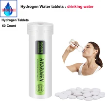 Таблетки для активного питья Miracle Hydrogen 10000PPB щелочные H2 1 шт/300-500 мл Вода против старения улучшает иммунитет 60 таблеток Таблетки для активного питья Miracle Hydrogen 10000PPB щелочные H2 1 шт/300-500 мл Вода против старения улучшает иммунитет 60 таблеток