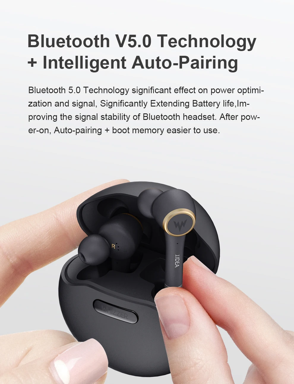 WHIZZER TP1S Bluetooth наушники TWS V5.0 беспроводные наушники HIFI беспроводные наушники fone de ouvido Bluetooth