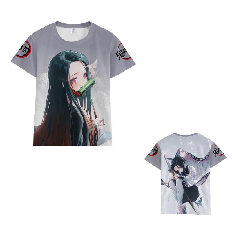 Мультфильм Аниме Kamado Tanjirou Demon Slayer Kimetsu No Yaiba унисекс футболка крутая Мода Стиль - Цвет: 5