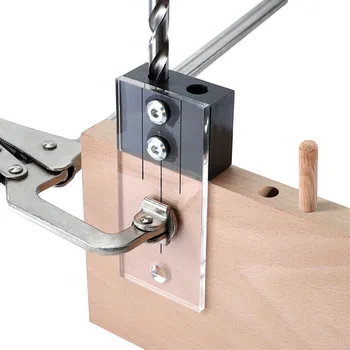 

Woodworking hole locator Woodworking special hole set fixture Small vertical drilling hole positioning tool
