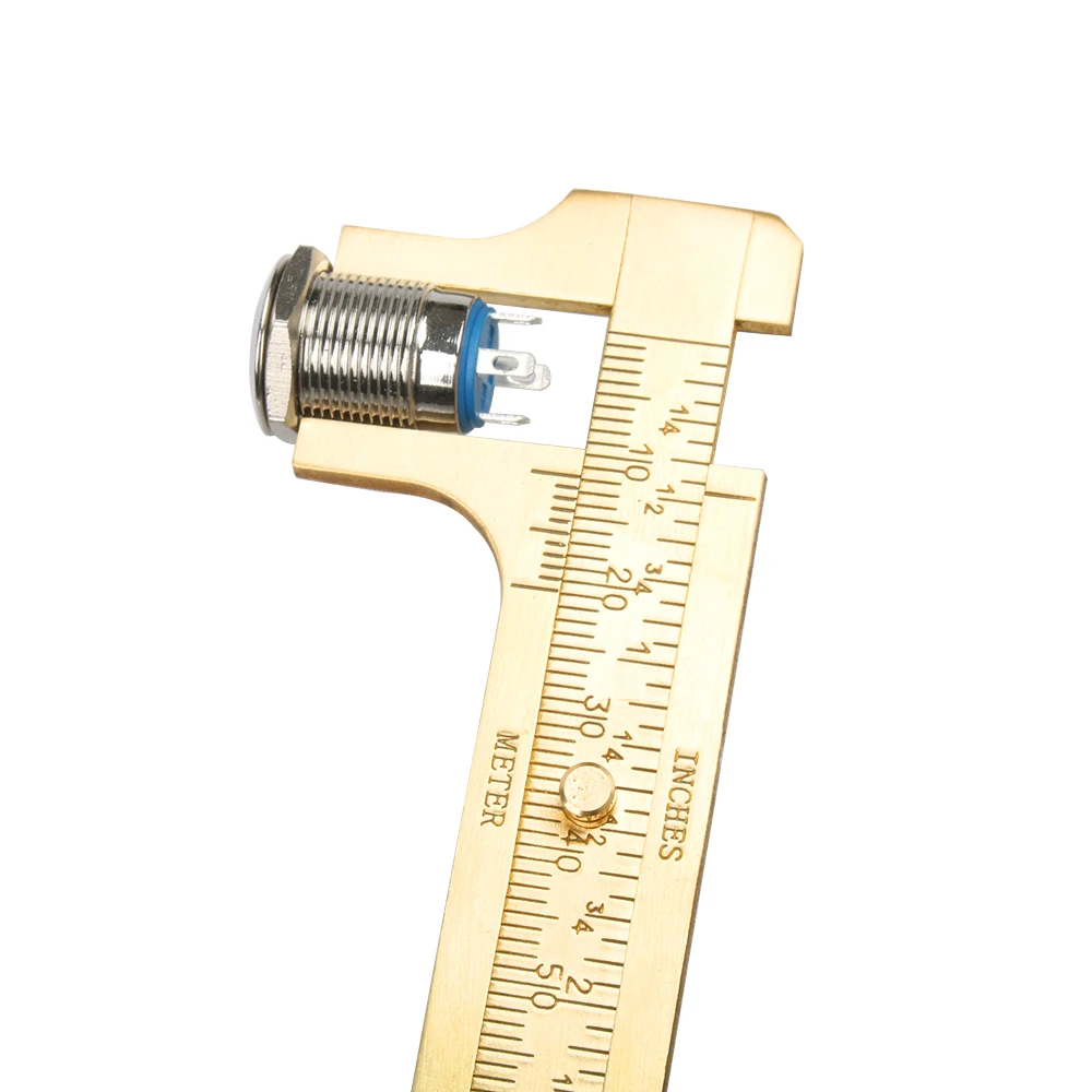 Измерительный Инструмент 0~ 80 мм 3,2 дюймов Мини Твердый латунный скользящий Калибр двойная шкала Штангенциркуль Золотой портативный инструмент