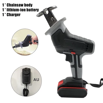 

18V 4500mah Electric Reciprocating Saw Rechargeable Lithium-Ion Battery Handheld Tool Reciprocating Saw+Charger+Battery