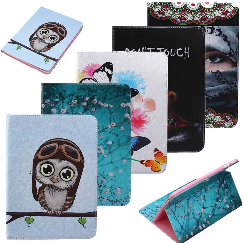

New Arrival Fashion Print PU Leather Flip Cases For Apple iPad Mini 1 2 3 Cases with Card Holder Stand Cover For ipad Mini 1 2 3