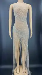 The new diamond chain cut-out gem chain dance party night-time costumes