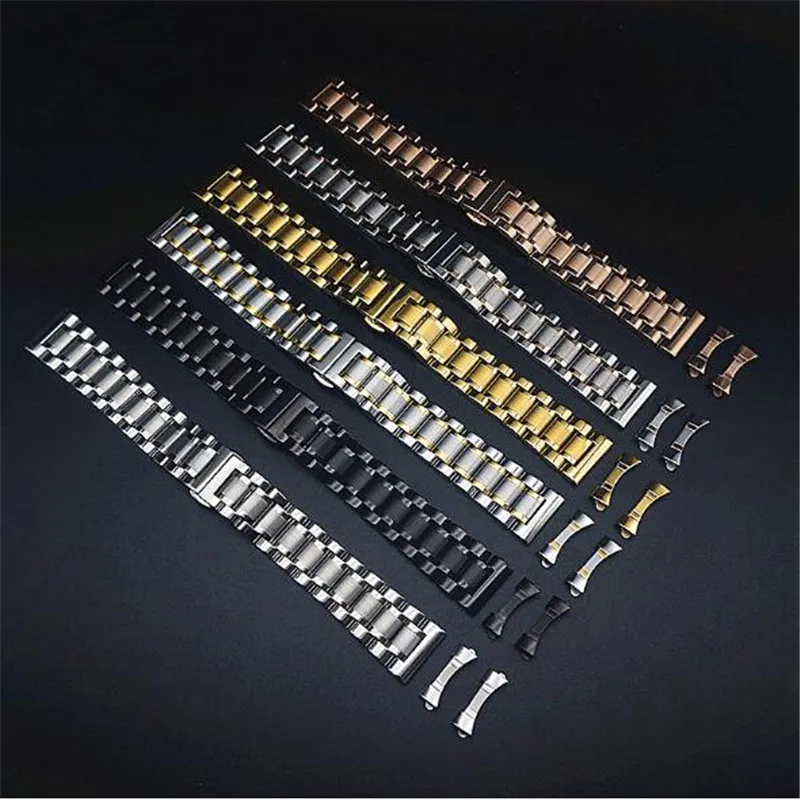 12-24mm Stainless Steel Watch Band Strap Silver/Gold/Rose Gold Bracelet for Quartz | Наручные часы