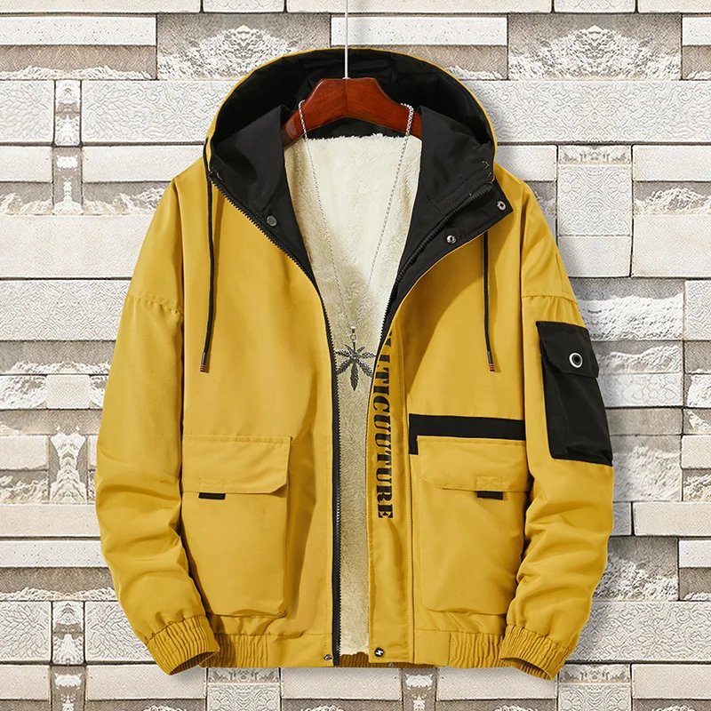 TIEPUS размера плюс 6XL, 7XL, 8XL куртка мужская флисовая с капюшоном модная куртка ВВС мужская верхняя одежда в стиле хип-хоп повседневная мужская куртка
