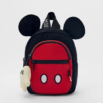 

New Cute Disney children's bag Mickey Mouse children's Bacpack Autumn Mickey Minnie Mouse pattern backpack Kids Christmas Gifts