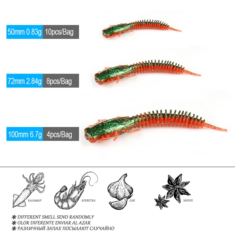 BEARKING Larva рыболовные приманки 50 мм 75 мм 100 мм Искусственные приманки воблеры мягкие приманки Shad Карп Силиконовые Рыболовные Мягкие приманки снасти