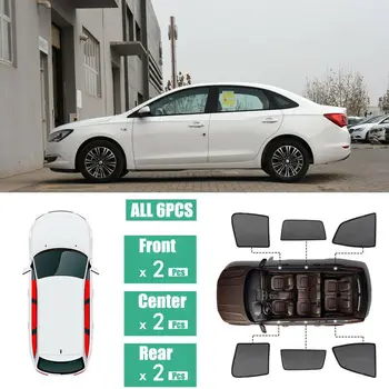 

For Buick Excelle XT 2015-2017 6Pcs Windows Sunshade UV Ray Protector Mesh Block Privacy Visor