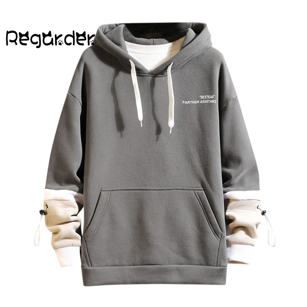 Men Hooded Autumn Male Hoodies Streetwear Men's Sweatshirts Long sleeved Printed Stitching Colors Pocket Hoodies Tops moletom#g3 Men Hooded Autumn Male Hoodies Streetwear Men's Sweatshirts Long sleeved Printed Stitching Colors Pocket Hoodies Tops moletom#g3