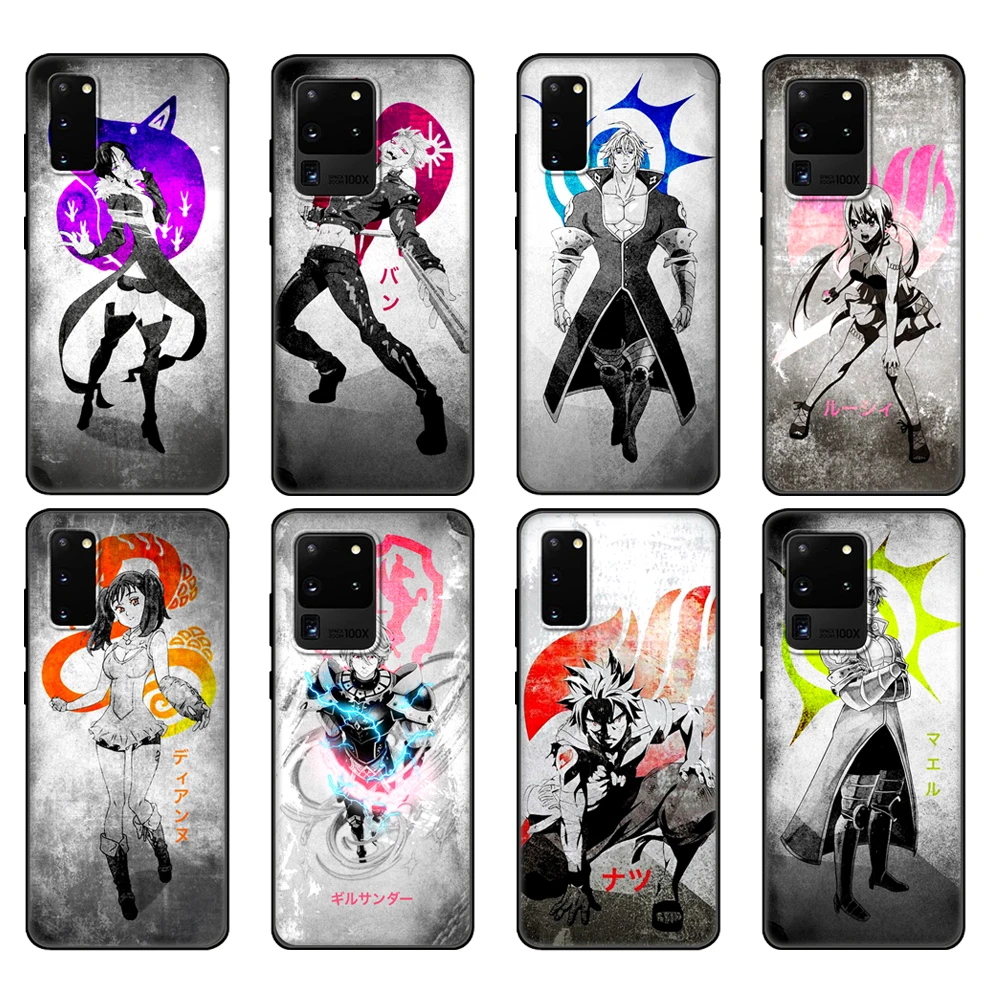 Black tpu Case For Samsung galaxy S20 /S20 PLUS/S20 ultra/S20+ /S20FE back cover Seven Deadly Sins Nanatsu no Taizai Ban | Мобильные