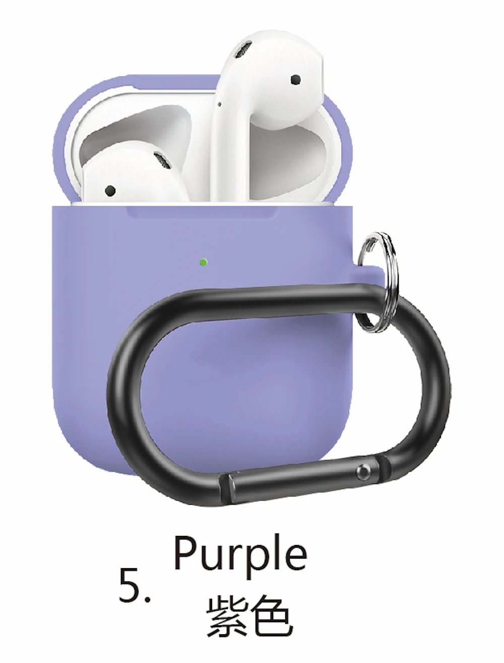 Чехол для наушников с капюшоном для Airpods, милый силиконовый чехол для наушников с Bluetooth, защитный чехол-2 поколения, 20 цветов - Цвет: 13