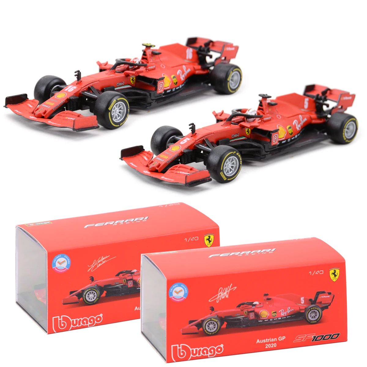 Bburago 1:43 2022 Ferrari F1-75 RB18 SF1000 #16 #55 F1 Formula Car Static Die Cast Vehicles Collectible Model Racing Car Toys bburago 1 43 ferrari 2022 f1 75 sf1000 16 5 sf90 sf71h f1 racing formula car static simulation diecast alloy model car