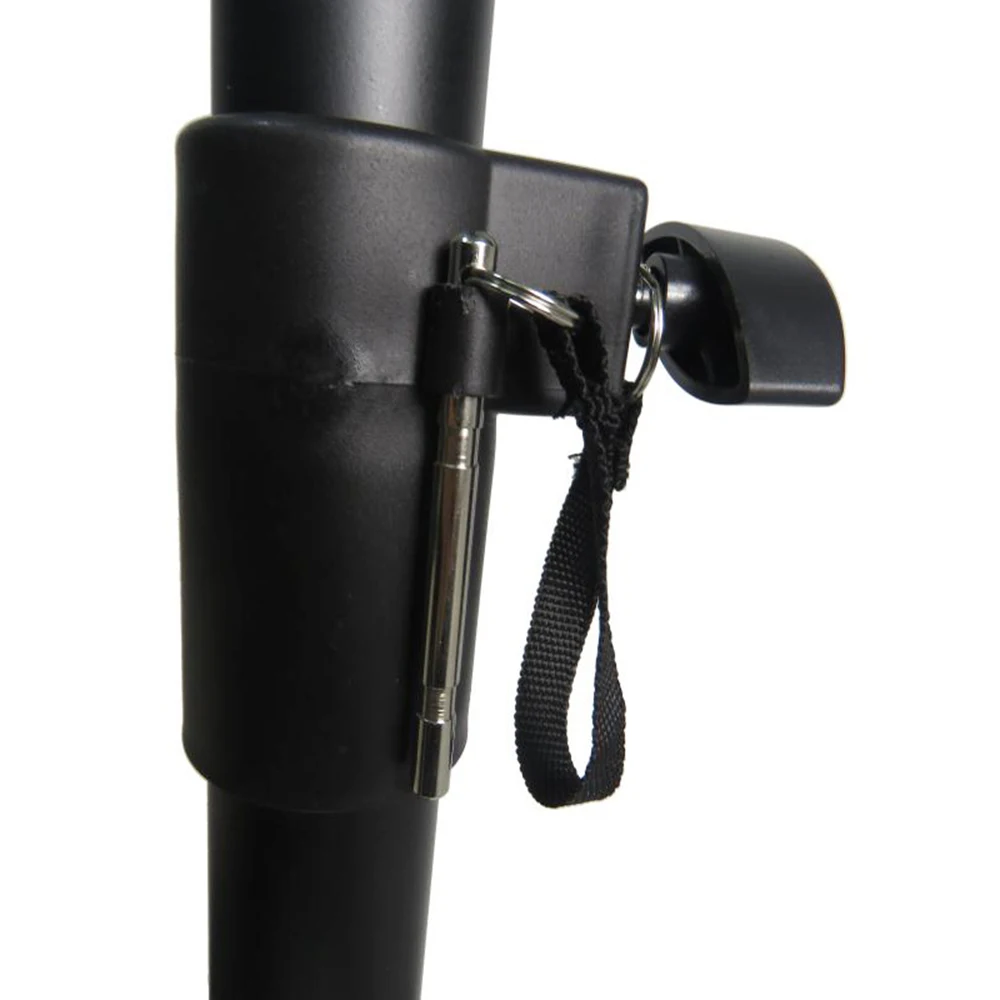 powered audio speaker stand mount holder tripod duty easy mobility safety pin knob tension locking for stability