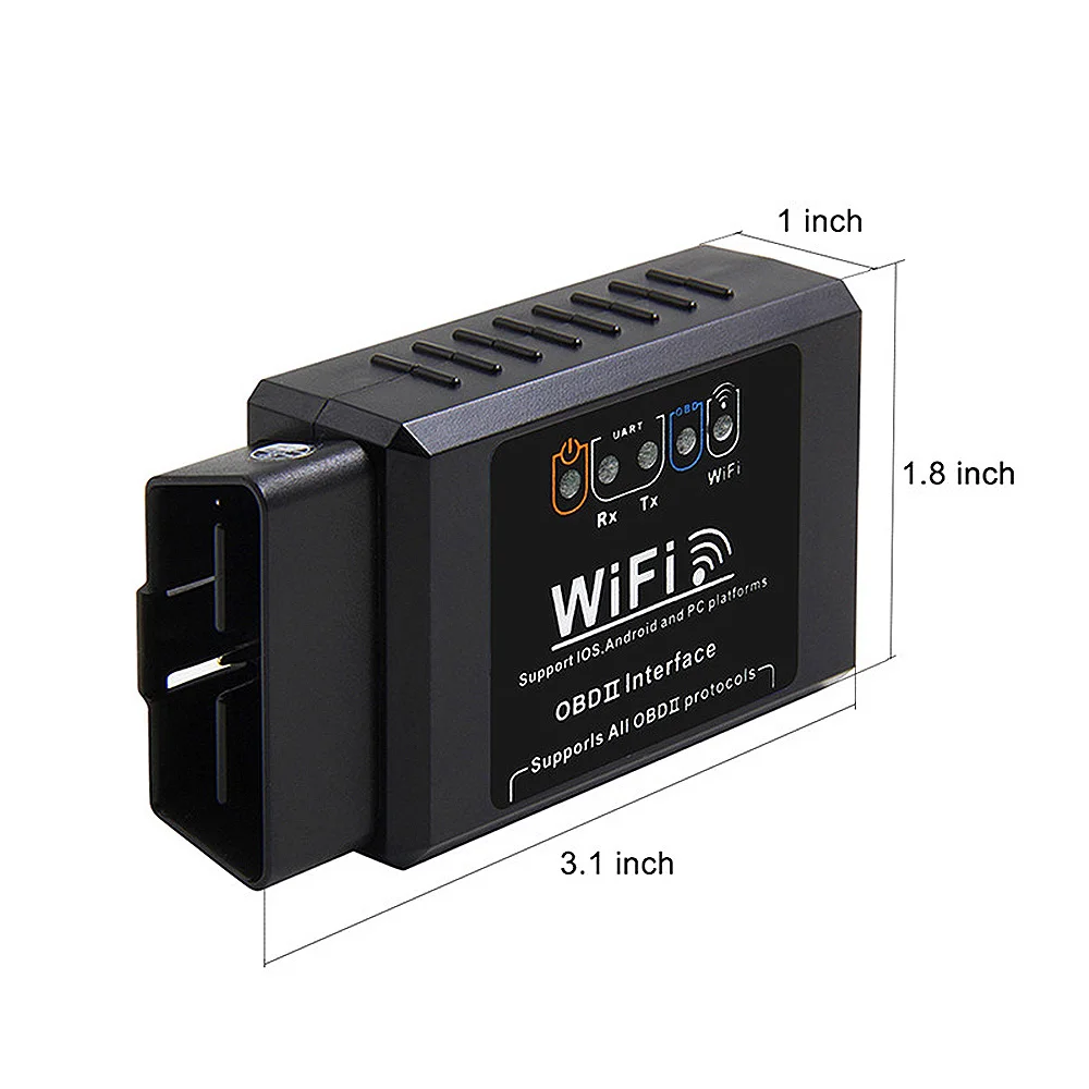 Автомобильный Wi-Fi OBD2 OBDII сканирующий инструмент сканер диагностический инструмент проверка двигателя авто elm 327 wifi 1,5 OBDII Автомобильный сканер для считывания кода