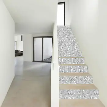 

13pcs/set 3D Stair Riser Floor Stickers Waterproof Removable Self Adhesive DIY Stairway Decals Murals Home Decor U2JC