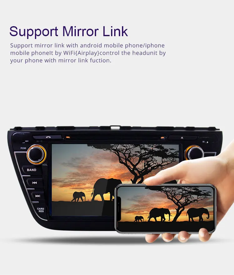 Clearance TOPBSNA 8 inch Android 9.0 Car DVD Player For Suzuki SX4 S-Cross 2014 2015 2016 WIFI Multimedia GPS Stereo 2 Din Car Radio Audio 6