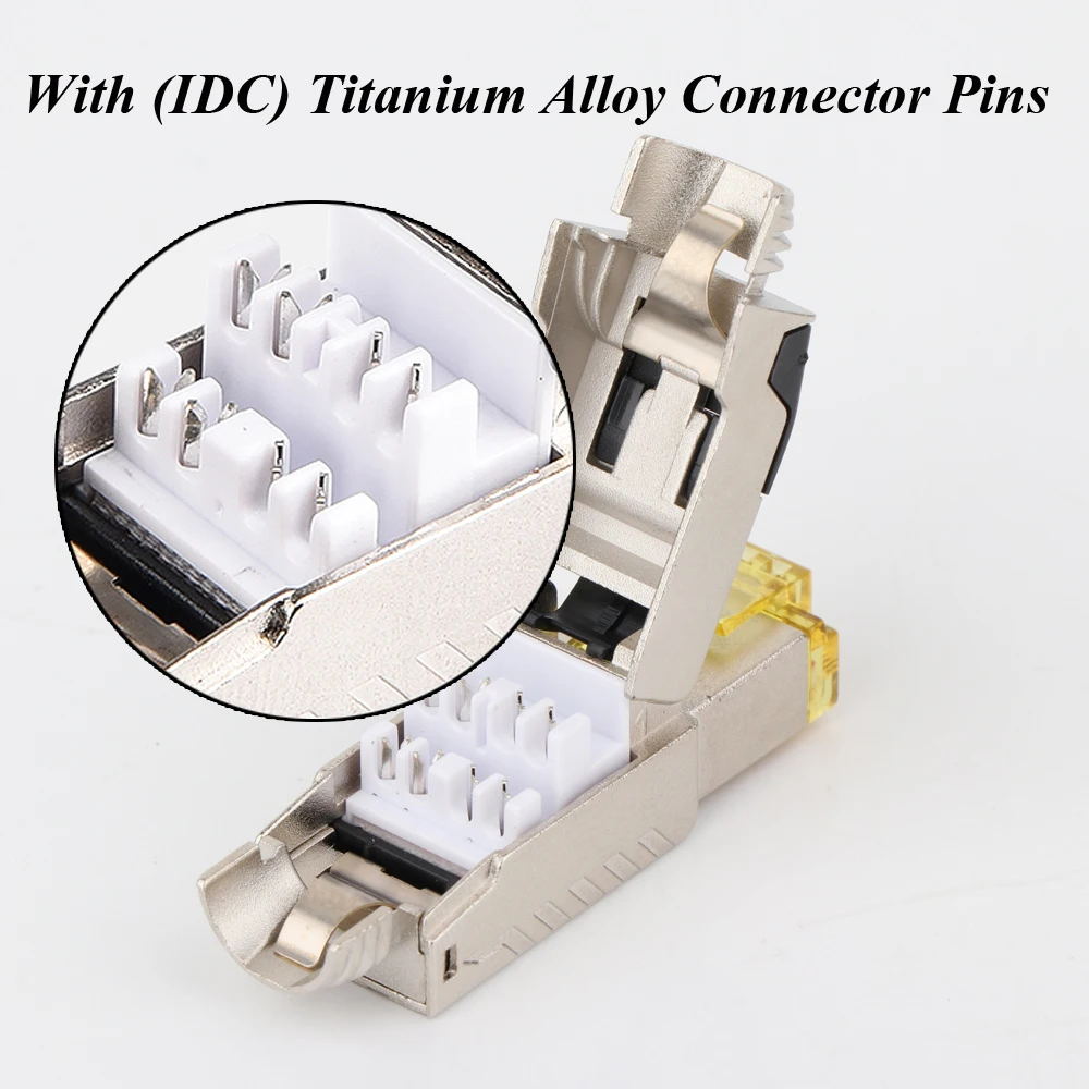 Monosaudio Cat 8 RJ45 разъемы инструмент свободный легко экранированный разъем