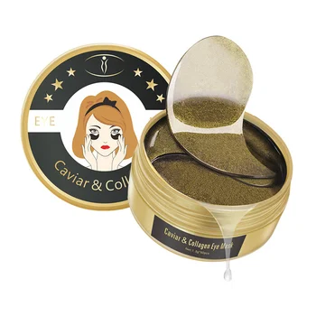 

New Caviar eye patches black gold eye patch Collagen Anti-Aging Anti-Puffiness Unisex Moisturizing eye bags removal