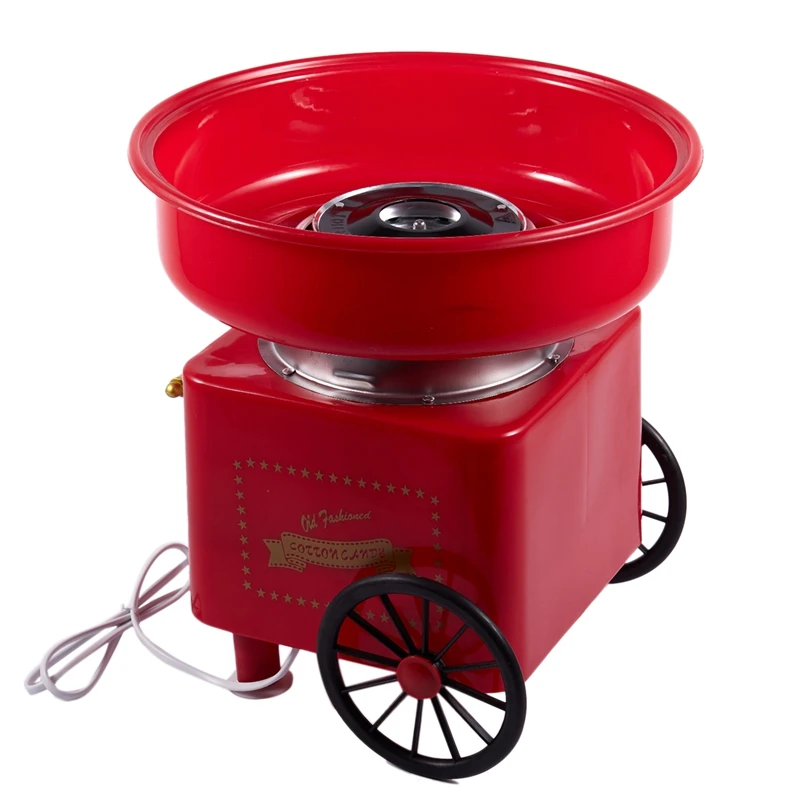 

Household Mini Diy Sweet Cotton Candy Machine Electric Retro Sugar Maker Cart Cotton Candy Machine Commercial Floss Machine Eu P