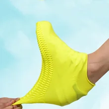 1 пара многоразовых водонепроницаемых чехлов для обуви из силиконового материала; обувь унисекс для походов на открытом воздухе; Нескользящие резиновые сапоги для дождливой погоды