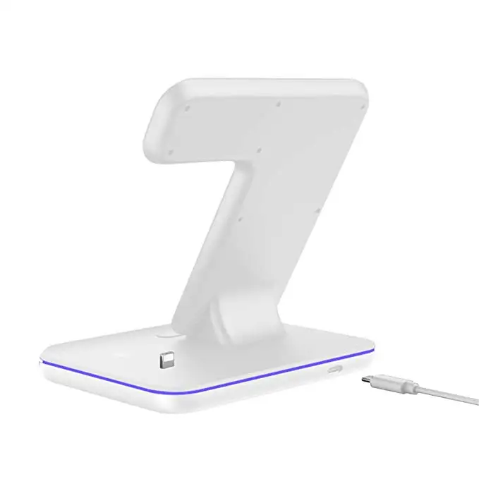Беспроводное зарядное устройство 3 в 1 для iPhone Airpods Apple Watch 15 Вт Беспроводная