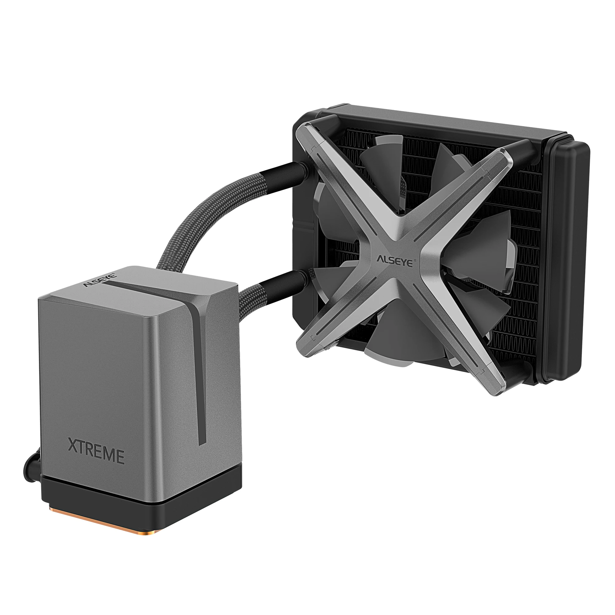 ALSEYE XTREME серии AIO жидкостный охладитель X120 Регулируемый RGB Освещение для LGA 775/115x/1366/2011/AM2/AM3/AM4