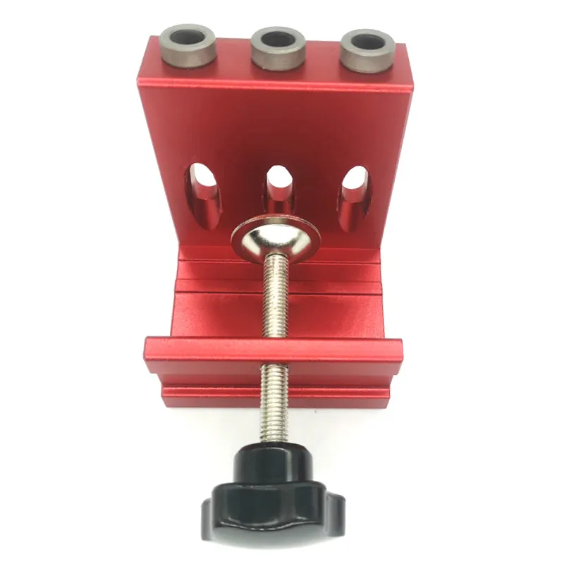 Woodworking Guide Clamp Locator Set 9mm Oblique Hole Drill Locator Wood Assembled Punchers Hole Punching Fixtures Tools