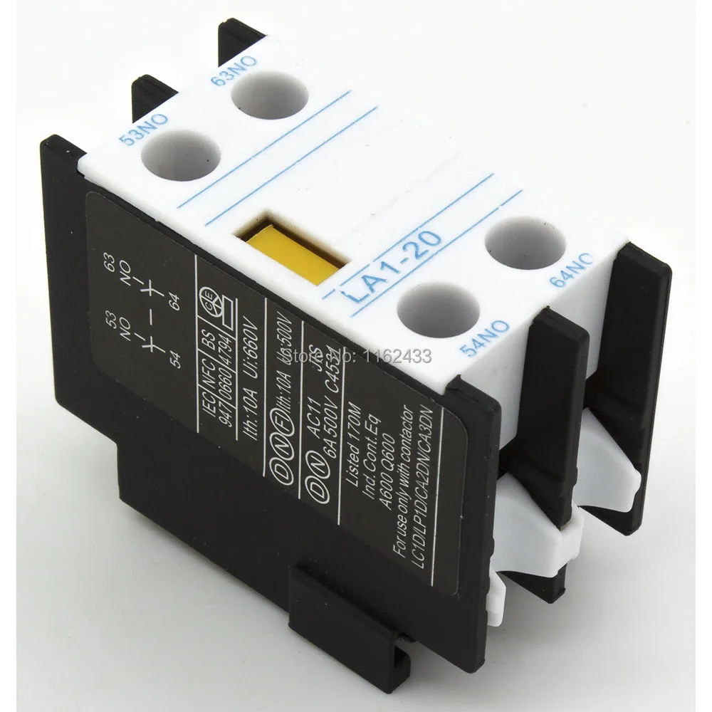 LA1-DN20 F4-20 2NO вспомогательный Контактный блок для CJX2 LC1-D series AC контактор |