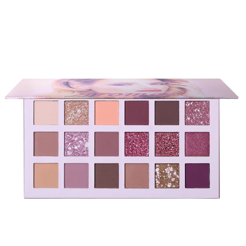 

New Aromas Nude Eye Shadow Palette 18 Color Eyeshadow Shimmer Matte Glitter Powder Waterproof Makeup Pallet