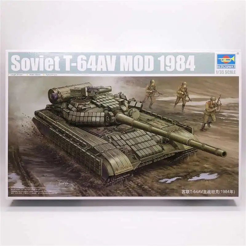 Trumpeter Militär Montage Tank Modell 1/35 Sowjetischen T64 AV Kampfpanzer Simulation Gürtel
