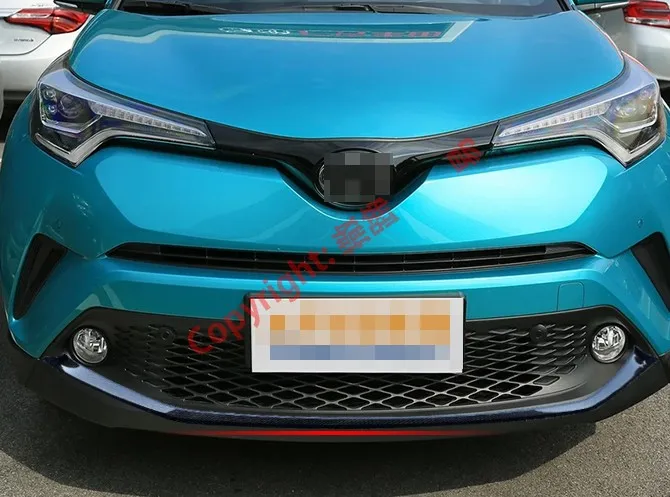 Углеродное волокно Стиль переднего бампера Накладка для Toyota C-HR CHR