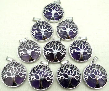 

Natural stone Quartz crystal aventurine lapis Turquoises tiger eye pendant for diy Jewelry making necklace Accessories 10pcs A2