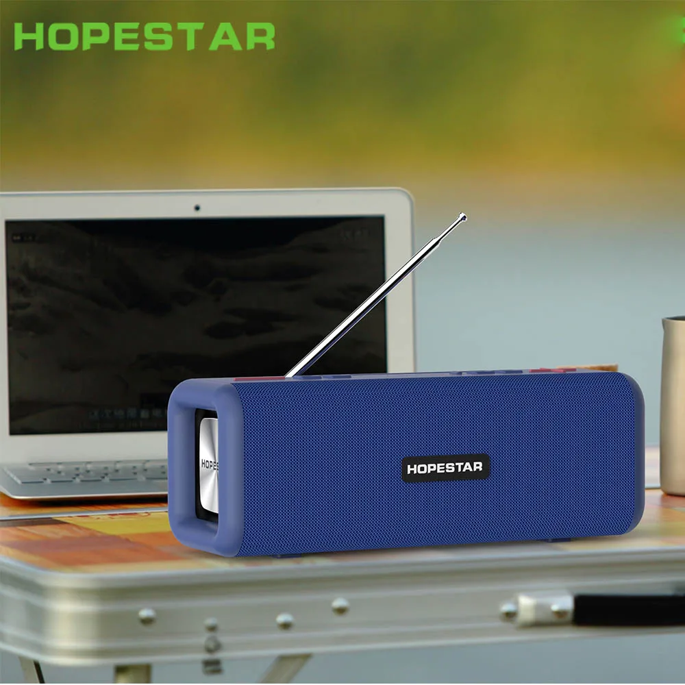 HOPESTAR T9 Мощный сабвуфер Портативный мини беспроводной Bluetooth динамик наружная Музыка MP3-плеер Поддержка AUX TF карта